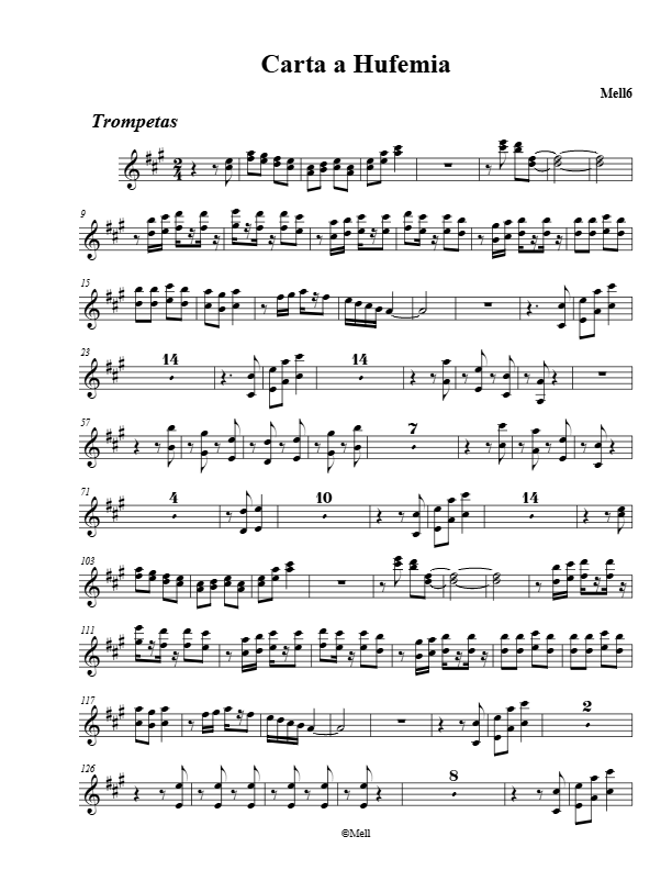 La imagen puede contener una previsualizacion de una partitura
